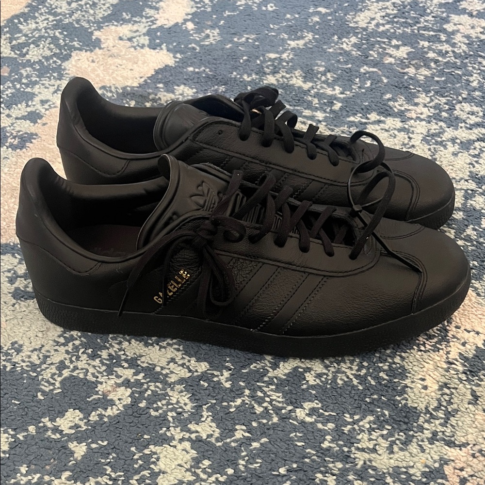 Adidas Men's Black Gazelle Sneakers